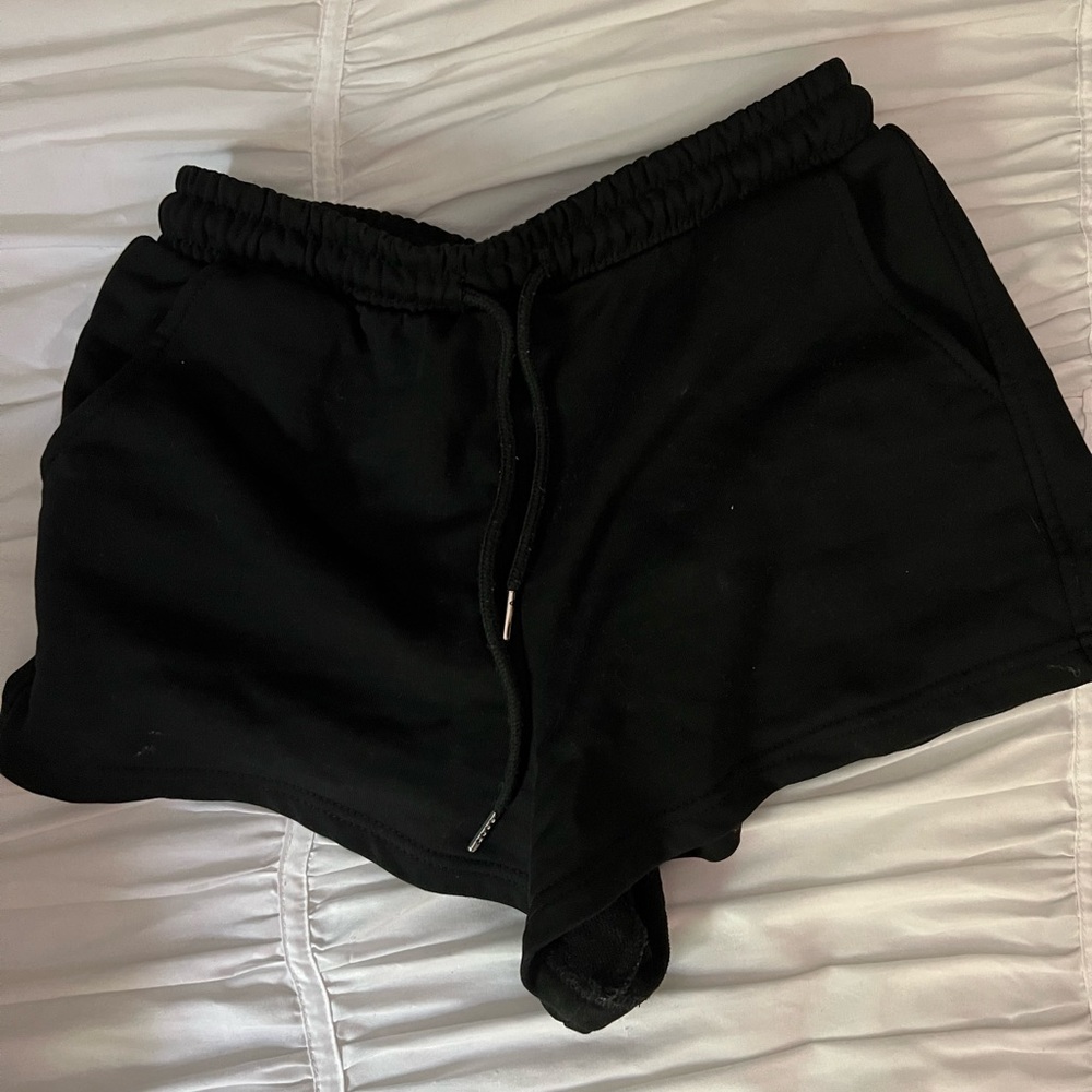Shein black lounge shorts